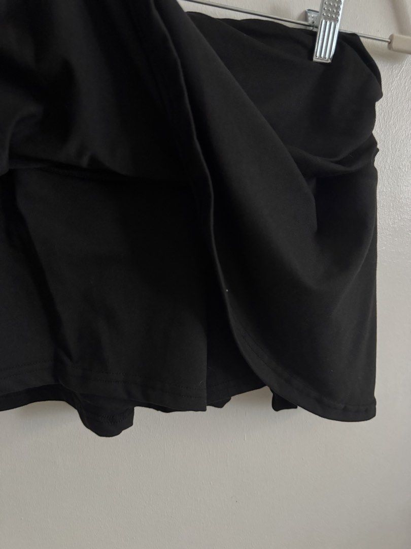 Mini skirt with inner shorts (Category: Skirts) located in Paranaque City. Submitted by closetanghelita (Listing ID 1468313239, Image 2). Description: Size Small With inner shorts When worn posted Used once only.