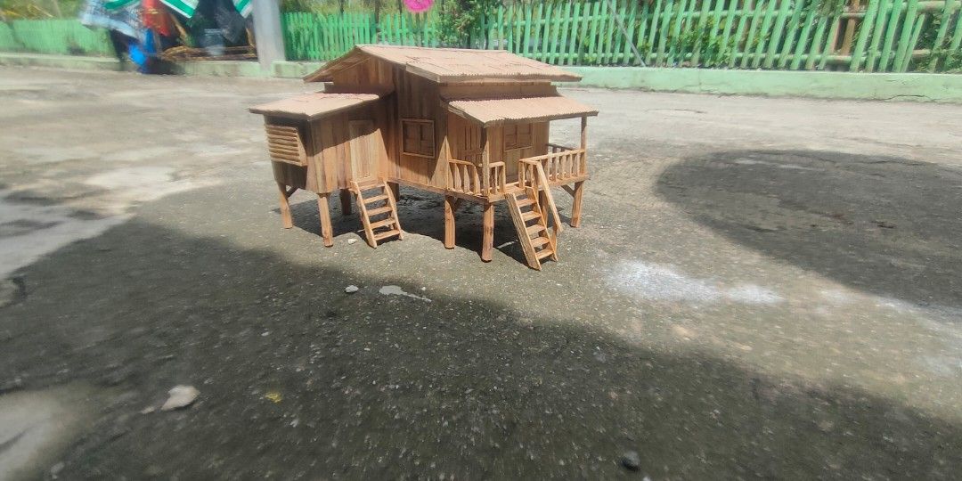 miniature house (Category: Handmade Craft) located in Jamindan. Submitted by ronnel.velado (Listing ID 1468383629, Image 2). Description: wooden house.