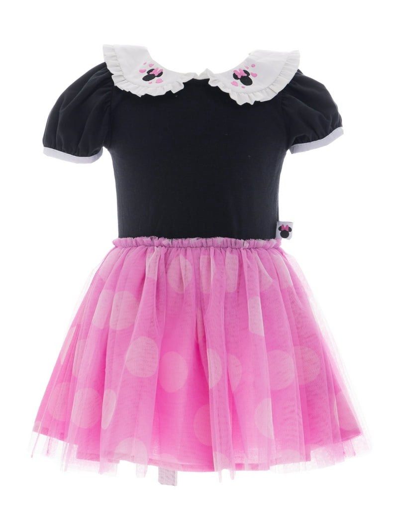 Minnie Mouse Tutu Dress (Category: Babies & Kids Fashion) located in Quezon City. Submitted by prettydollph (Listing ID 1468325095, Image 1). Description: - Product: Minnie Mouse Tutu Dress - Target Age: 1-3 years old (Baby & Kids Fashion) - Design: Black short-sleeve top with white ruffled collar featuring Minnie Mouse & heart embroidery, paired with a fluffy pink polka-dot tulle skirt - Condition: Brand new - Perfect for: Birthday parties, pict