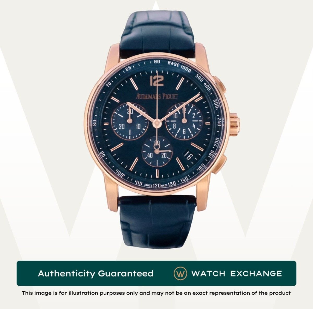 [Mint] Audemars Piguet Code 11.59 Strap 26393OR.OO.A027KB.01 26393OR AP Blue Dial Z29715 Jul 2023 (Category: Watches) located in Singapore. Submitted by watchexchange.sg (Listing ID 1468389639, Image 1). Description: [Mint] Audemars Piguet Code 11.59 Strap 26393OR.OO.A027KB.01 26393OR AP Blue Dial Z29715 Jul 2023 Price: $36,500 Brand: Audemars Piguet Model: 26393OR.OO.A027KB.01 Condition: Mint Dial: Blue Case Diameter: 41mm Material: Pink Gold Or
