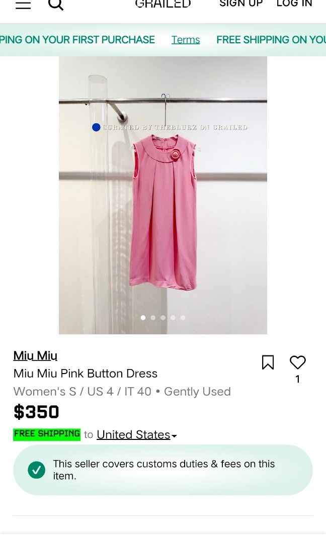 Miu miu (Category: Luxury Apparel) located in Legazpi City. Submitted by jaycie.thrift23 (Listing ID 1468499267, Image 1). Description: miu miu excellent condition 40 on tag 15W 32L.