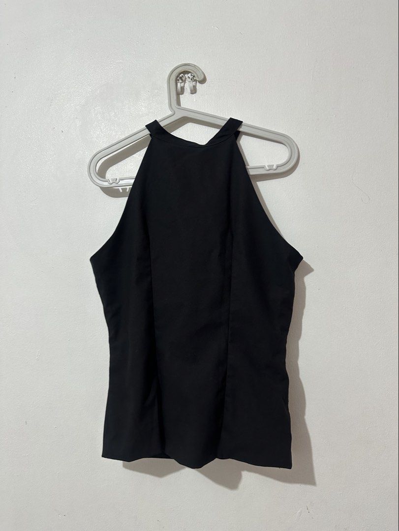 Miu the Label Sol Top (Category: Blouses) located in Manila. Submitted by jean_closet (Listing ID 1468403704, Image 2). Description: Size medium Black Worn twice Last price on all items. Discount may be considered if buying more than 1 item. .