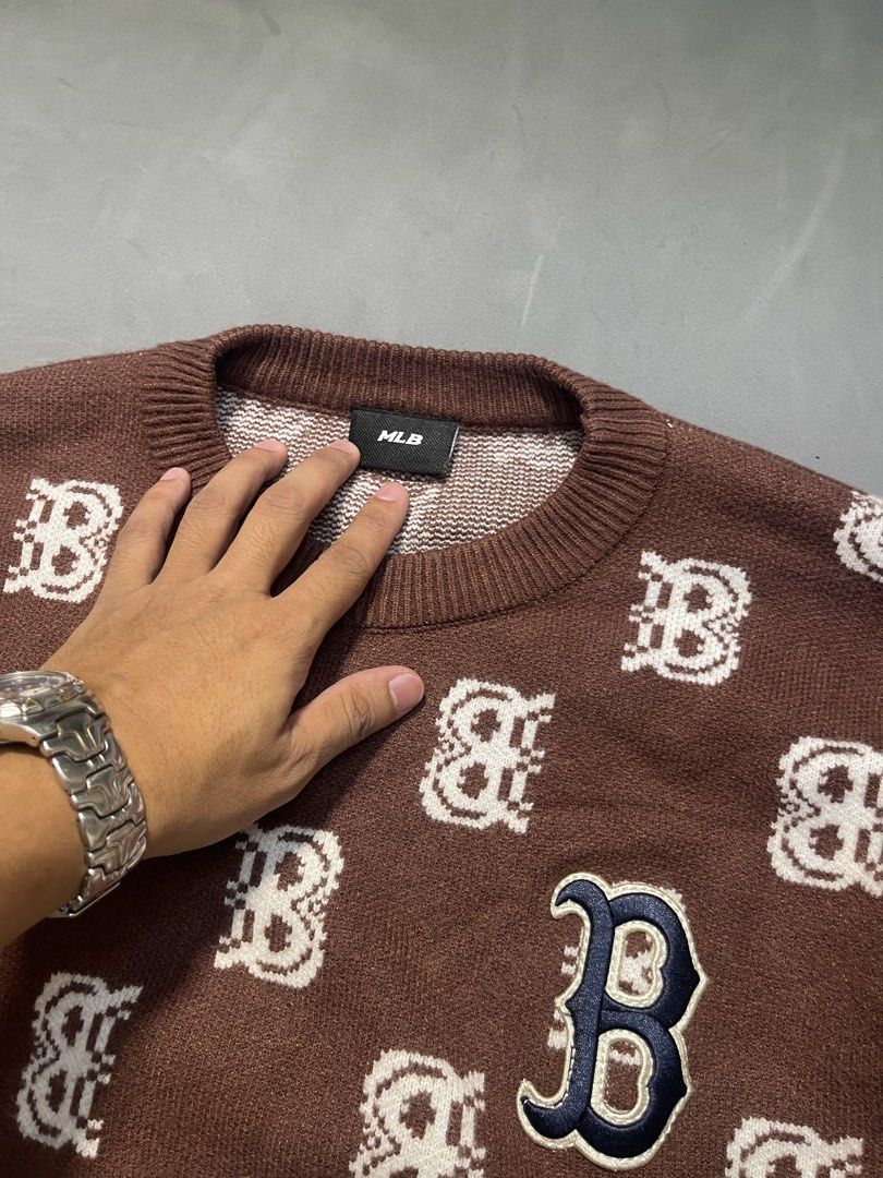MLB Boston knitted sweater (Category: Coats, Jackets and Outerwear) located in Manila. Submitted by mine2ownit (Listing ID 1468341231, Image 2). Description: Brand new original Loc manila.