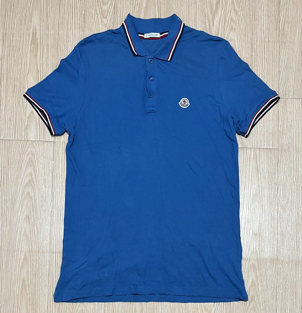 Moncler - Basic Logo - Polo Shirt (Category: Tshirts & Polo Shirts ) located in Taguig. Submitted by chicpicked (Listing ID 1468385179, Image 1). Description: Moncler - Basic Logo - Polo Shirt Authentic Excellent condition May maliit na miit lang na dumi sa collar Medium 1,500.