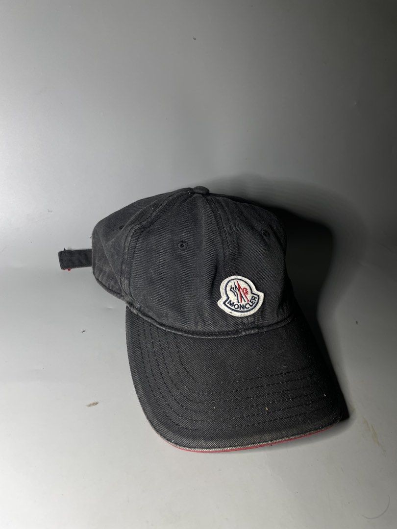 Moncler beretta baseball cap (Category: Caps & Hats) located in Tacloban City. Submitted by susthriftshop (Listing ID 1468443738, Image 2). Description: Excellent condition Color rate 9/10 Need cleaning.