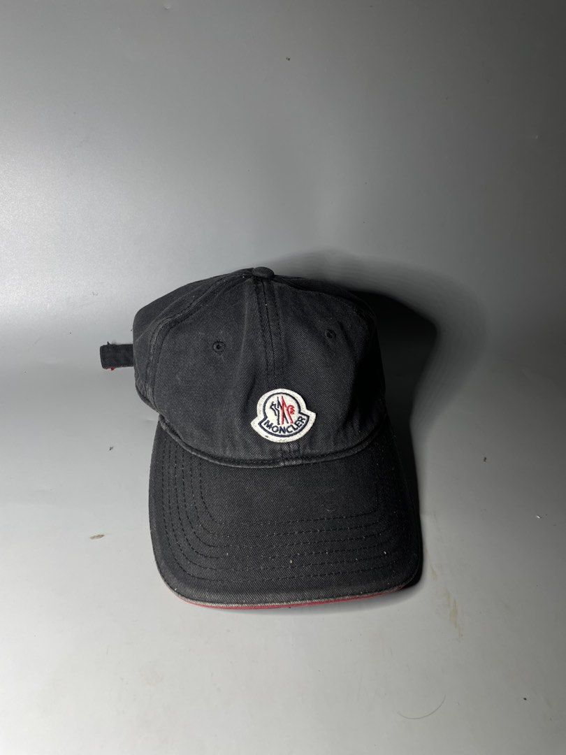 Moncler beretta baseball cap (Category: Caps & Hats) located in Tacloban City. Submitted by susthriftshop (Listing ID 1468443738, Image 1). Description: Excellent condition Color rate 9/10 Need cleaning.
