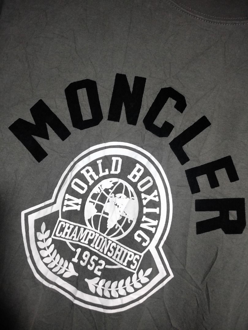 Moncler Gamuza design (Category: Tshirts & Polo Shirts ) located in Kalibo. Submitted by thriftedbykim12 (Listing ID 1468427888, Image 3). Description: Like new condition 22/29 Issue:none 500+sf.
