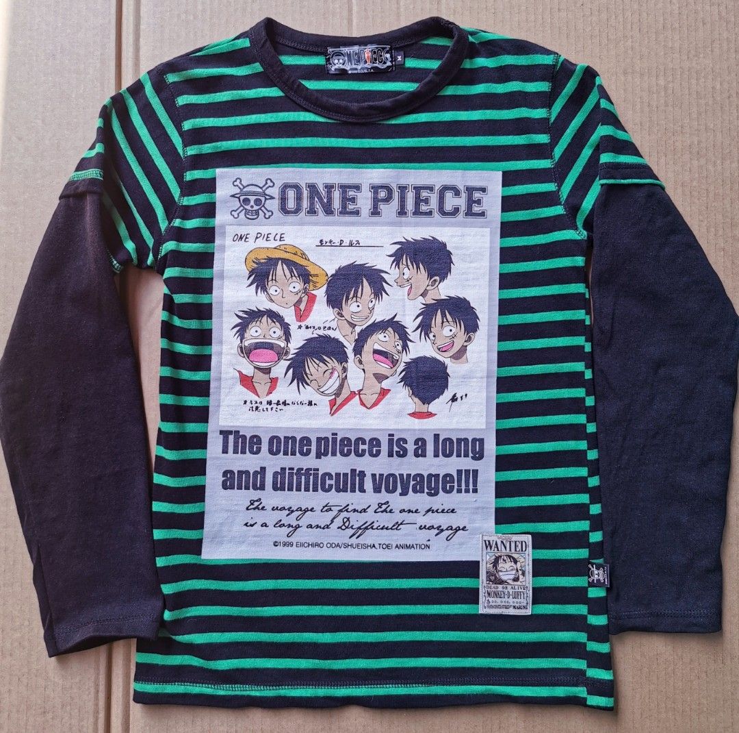 Monkey D. Luffy Two Tone Color Green/Black Sweatshirt (Category: Babies & Kids Fashion) located in Bacoor. Submitted by nineties_kid (Listing ID 1468387227, Image 2). Description: <==• Monkey D. Luffy Two Tone Color Green/Black Sweatshirt Size: Small Shoulder width: 15 inches Sleeve length: 21 inches Shirt width: 17 inches Shirt length: 24 inches ___________________________ ▶LBC Cash on Pick-up (C.O.P) Offer nation-wide delivery, as long as there