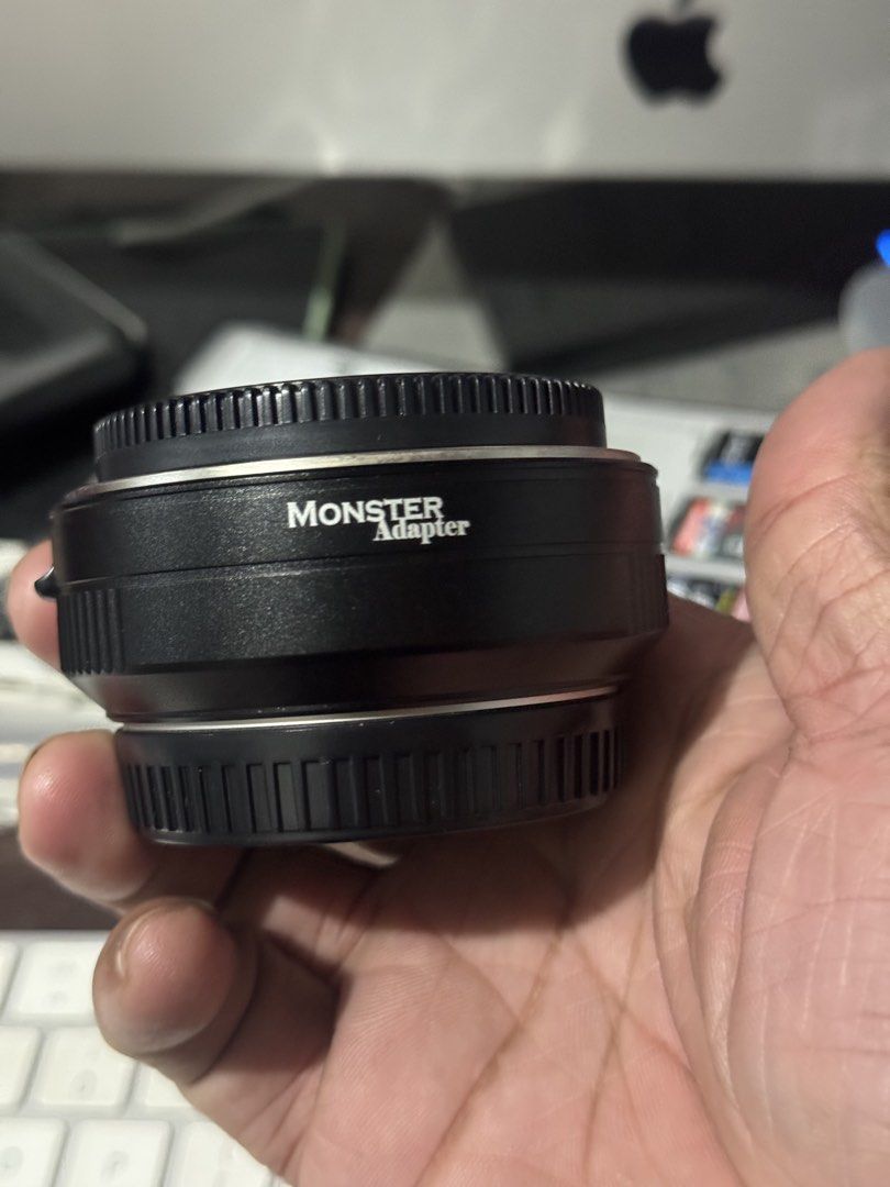 Monster Adapter LA-FE1 Lens Adapter (Category: Other Photography Accessories) located in Tanay. Submitted by bentomendez (Listing ID 1468462707, Image 3). Description: Monster Adapter LA-FE1 Brand new with box and papers Tested working Para sa mga Nikon user na may Sony system. Product Info: The LA-FE1 Magic Ring Nikon F Lens to Sony E-Mount Camera Adapter from Monster Adapter allows select LA-FE1-mount autofocus DSLR lenses to be used on Sony E-
