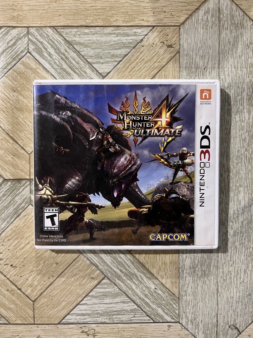 Monster Hunter Generations and Monster Hunter 4 Ultimate Nintendo 3DS (Category: Nintendo) located in Manila. Submitted by skot030 (Listing ID 1468338313, Image 2). Description: 350 - Monster Hunter Generations 350 - Monster Hunter Ultimate 4 Kapag dalawa ang bibilhin ninyo, 600 pesos po. Pwede nyo pa po i-testing ang laro dalhin niyo nlng ung 3ds or 2ds ninyo..
