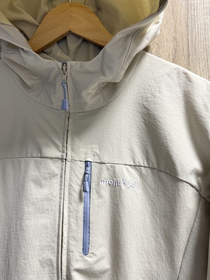 Montbell Softshell Hooded Jacket (Category: Coats, Jackets and Outerwear) located in Cavite. Submitted by PRIVATE.Selection (Listing ID 1468311175, Image 3). Description: Montbell Softshell Hooded Jacket Size L-XL wmens fits S-M mens W- 20 L- 26 Good as new .