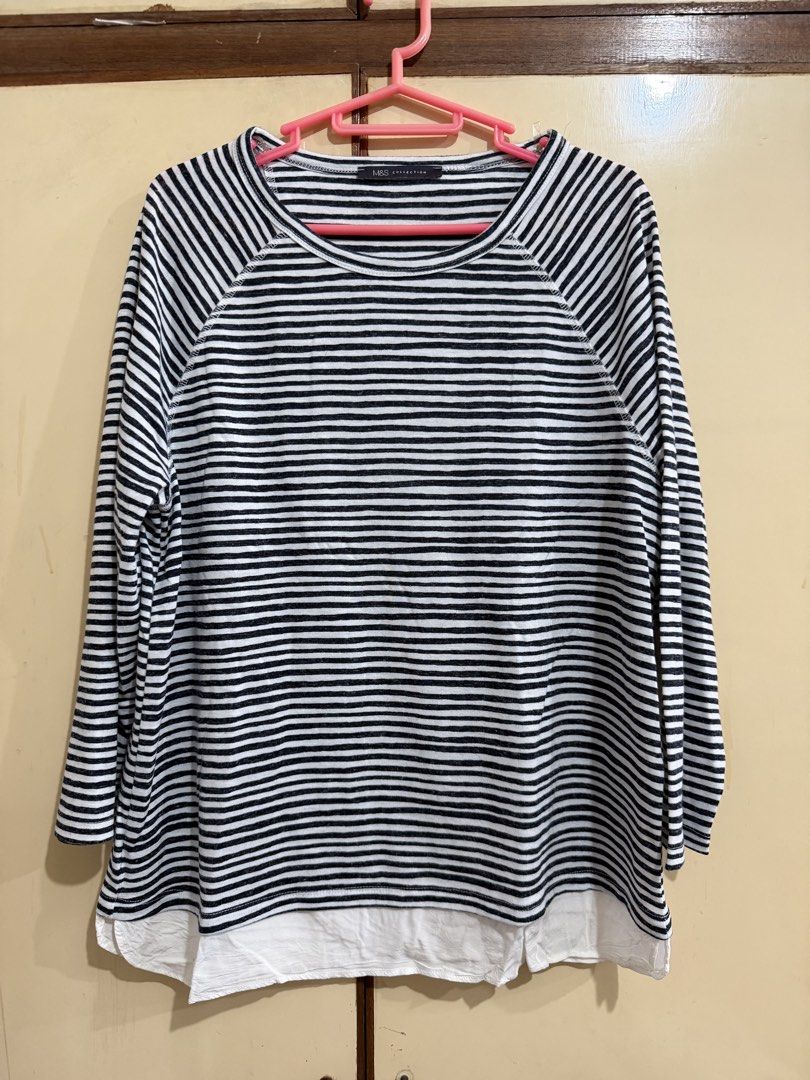 M&S Black Stripes Longsleeves size 16 (Category: Longsleeves) located in Manila. Submitted by preloved_new_forsale (Listing ID 1468348786, Image 1). Description: .