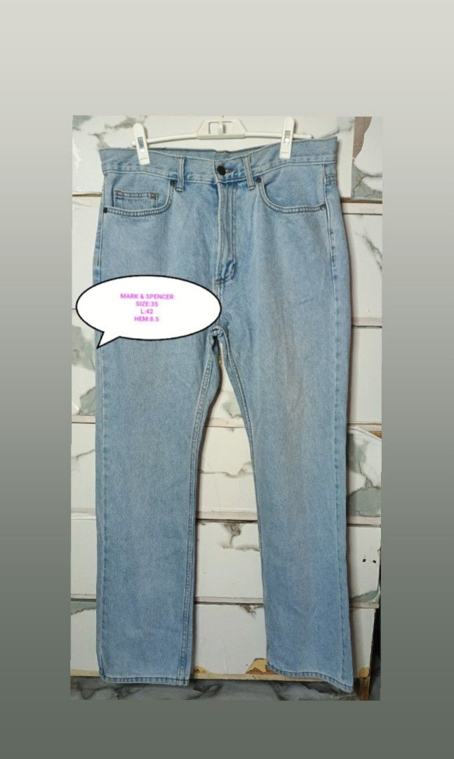 M&S JEANS MEN 35 (Category: Jeans) located in Quezon City. Submitted by ahyaladyblue (Listing ID 1467716940, Image 1). Description: .