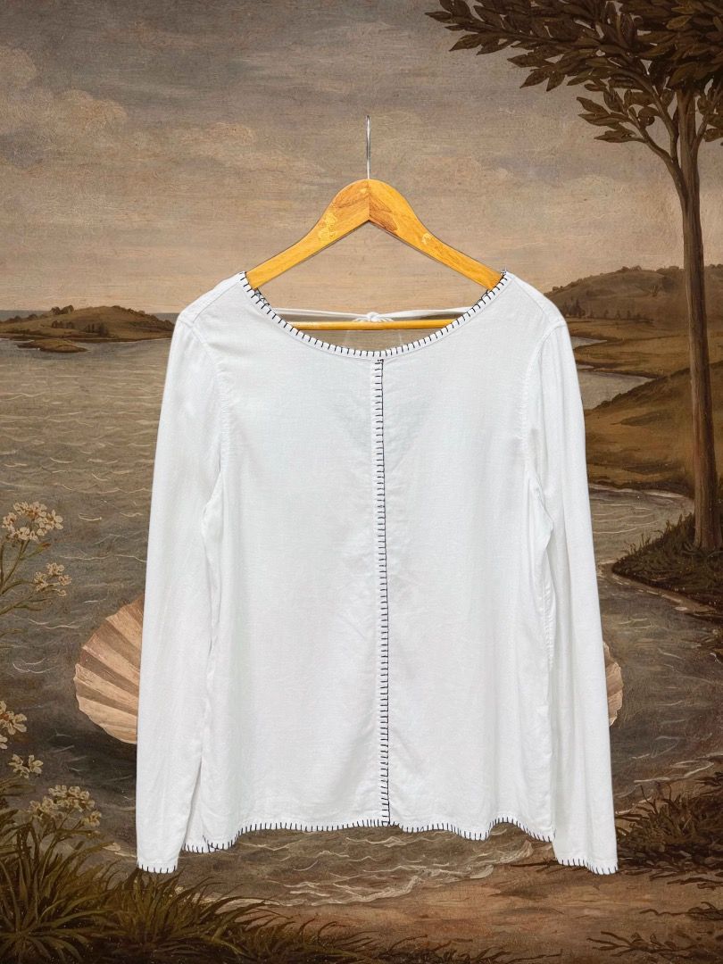M&S linen long sleeve (Category: Activewear) located in Dasmarinas. Submitted by thrifteefinds (Listing ID 1468401239, Image 1). Description: M&S linen long sleeve Size: 38EUR 20W 25.5L Excellent condition M/Mine: 550 DM: Name | Contact | Address & Brgy Please comment MINE only if you’re 100% sure and ready to pay. No return or exchange.