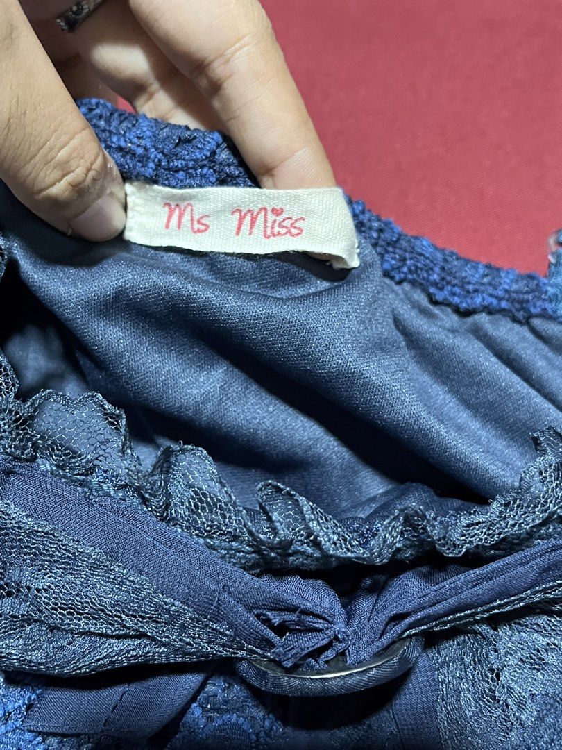 Ms Miss Blue Ribbon Top (Category: Sleeveless) located in Manila. Submitted by kathryn.frs (Listing ID 1468413042, Image 3). Description: - only worn once to fit - good as new - can ship asap size m.