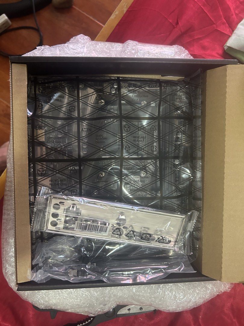 MSI B550M-A PRO Motherboard AM4 (Category: Computer Parts) located in Quezon City. Submitted by jinxxx565 (Listing ID 1468379635, Image 1). Description: - Model: MSI B550M-A PRO Motherboard (AMD AM4) - Condition: Brand new in box, unopened anti-static bag - Features: Supports Ryzen CPUs, PCIe 4.0, NVMe M.2 SSDs - Inclusions: Complete with I/O shield and cables - Reason for selling: Backlog build project that never pushed through - Fulfillment: Re