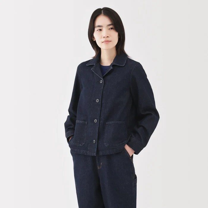 MUJI denim jacket (Category: Coats, Jackets and Outerwear) located in San Jose del Monte. Submitted by mamiracky (Listing ID 1468368199, Image 1). Description: .