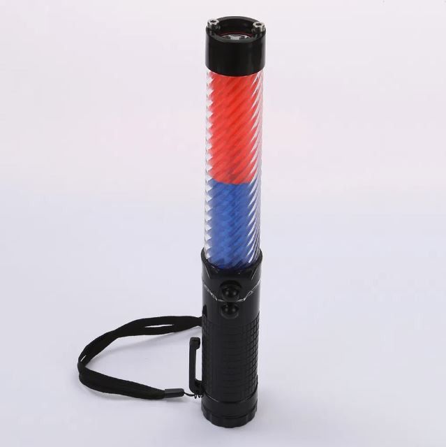 Multi-functional Handheld Red-Blue LED Traffic Baton Light with Flashlight Whistle (Category: Industrial Equipment) located in Manila. Submitted by liincee (Listing ID 1468292479, Image 1). Description: LED Multifunctional baton Multifunctional One button operation to switch between flashing/keeps the light on/flashlight/turn off Torchlight With Siren Magnetic LED light color: red and blue Mode: Flashing and Steady Alarm sound: whistle Charging v