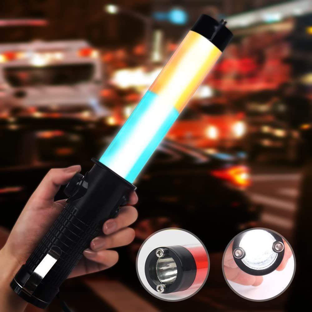 Multi-functional Handheld Red-Blue LED Traffic Baton Light with Flashlight Whistle (Category: Industrial Equipment) located in Manila. Submitted by liincee (Listing ID 1468292479, Image 2). Description: LED Multifunctional baton Multifunctional One button operation to switch between flashing/keeps the light on/flashlight/turn off Torchlight With Siren Magnetic LED light color: red and blue Mode: Flashing and Steady Alarm sound: whistle Charging v