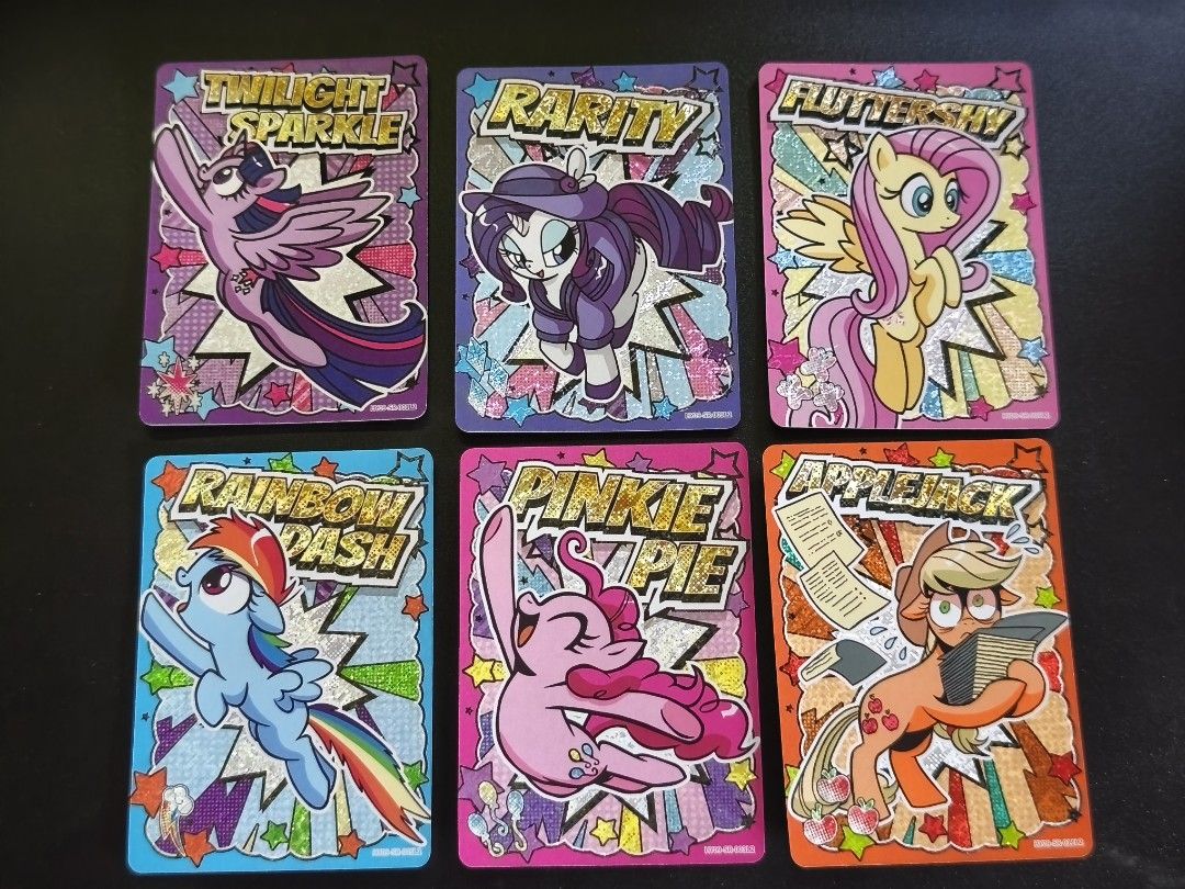 My Little Pony Mane 6 SR (Category: Raw Singles) located in Manila. Submitted by 6202_nstcg (Listing ID 1468337074, Image 2). Description: My Little Pony Mane 6 Set Php100 each set.
