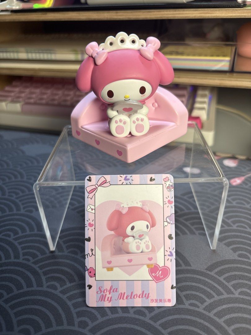 My Melody Sofa Sweet Besties (Category: Designer & Blind Box Toys) located in Manila. Submitted by mini.obsession (Listing ID 1468346035, Image 1). Description: From Popmart Sweet Besties collection 2023 .