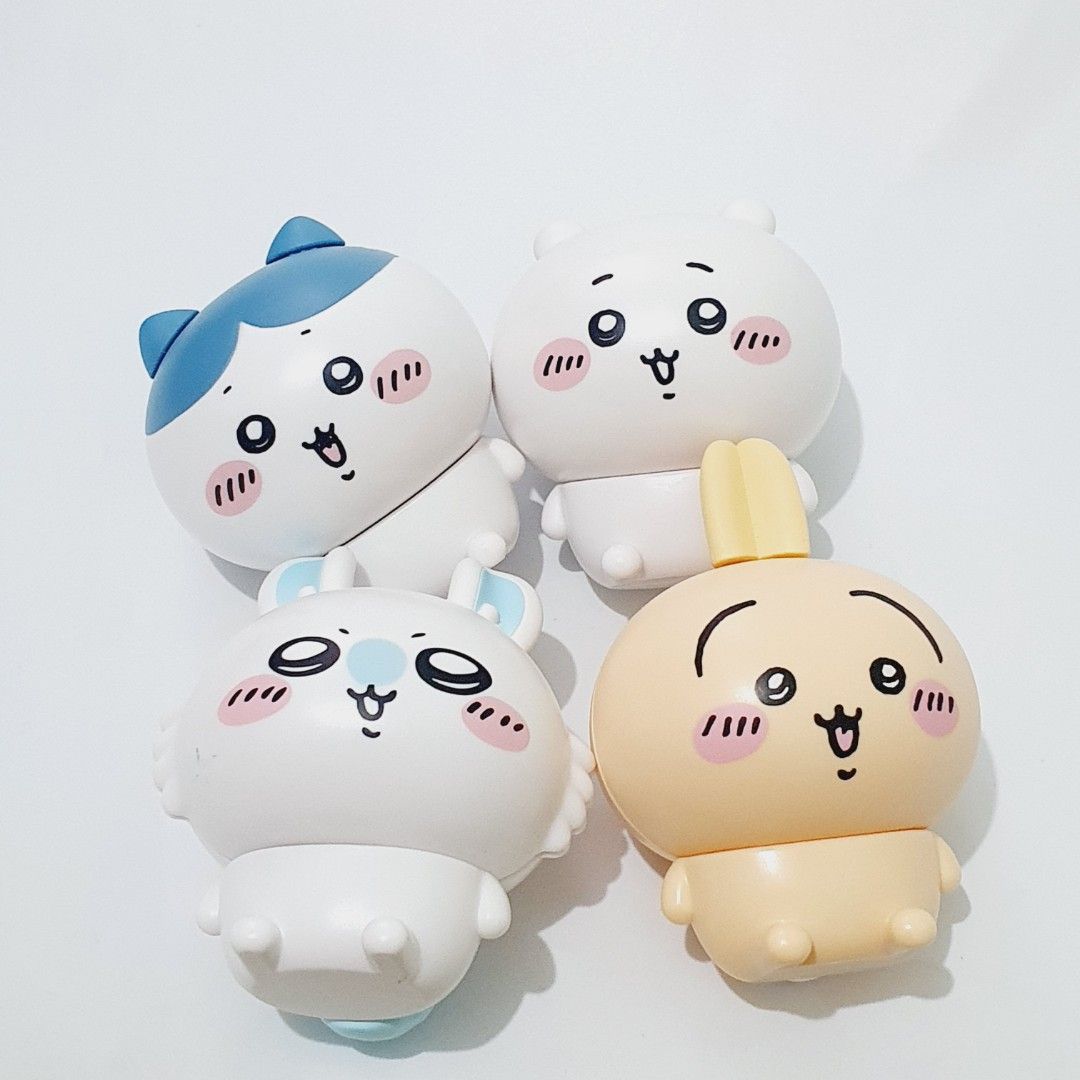 Nagano Chiikawa Capchara Complete Set (Category: Figurines & Statues) located in Taytay. Submitted by kyo.mono (Listing ID 1468325070, Image 1). Description: 💟Follow us on IG: kyo.mono for faster replies TikTok: kyo.mono_ for videos and review Good as new Auth from Japan Actual photo posted Flaw: Chip paint on Hachiware (see photo).