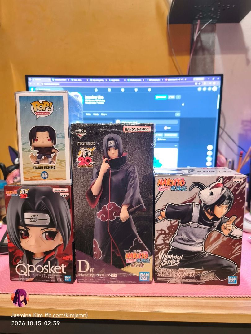Naruto - Itachi Uchiha SET (Category: Action & Battle Toys) located in Rosario. Submitted by rongchuwu (Listing ID 1468321933, Image 1). Description: All BIB no flaws loc rosario, cavite.