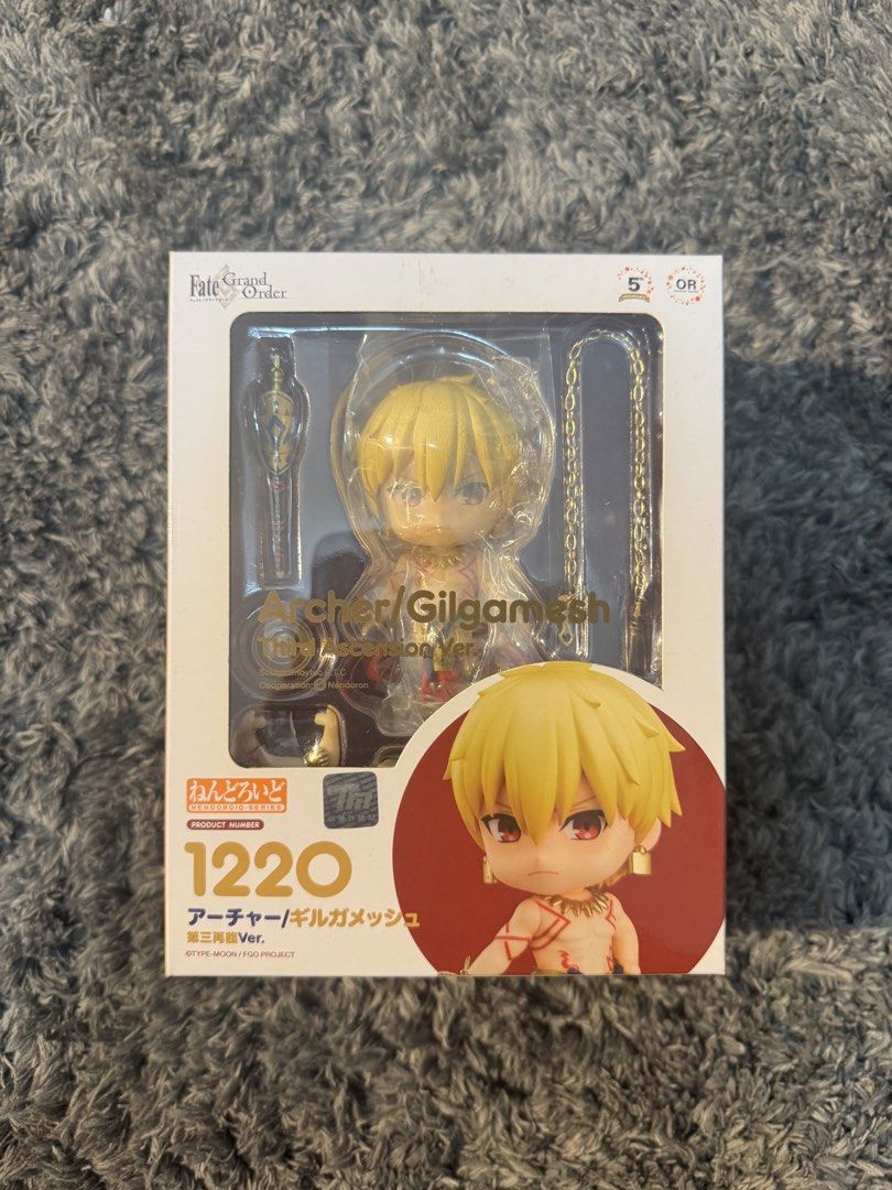 Nendoroid Gilgamesh 1220 (Category: Figurines & Statues) located in Quezon City. Submitted by kitsune.no.mori (Listing ID 1468287196, Image 1). Description: -Gilgamesh -Fate Grand Order -Nendoroid 1220 -Good Smile Company -Authentic; Beware of fakes! -Sealed Box -Shipping from Quezon City.