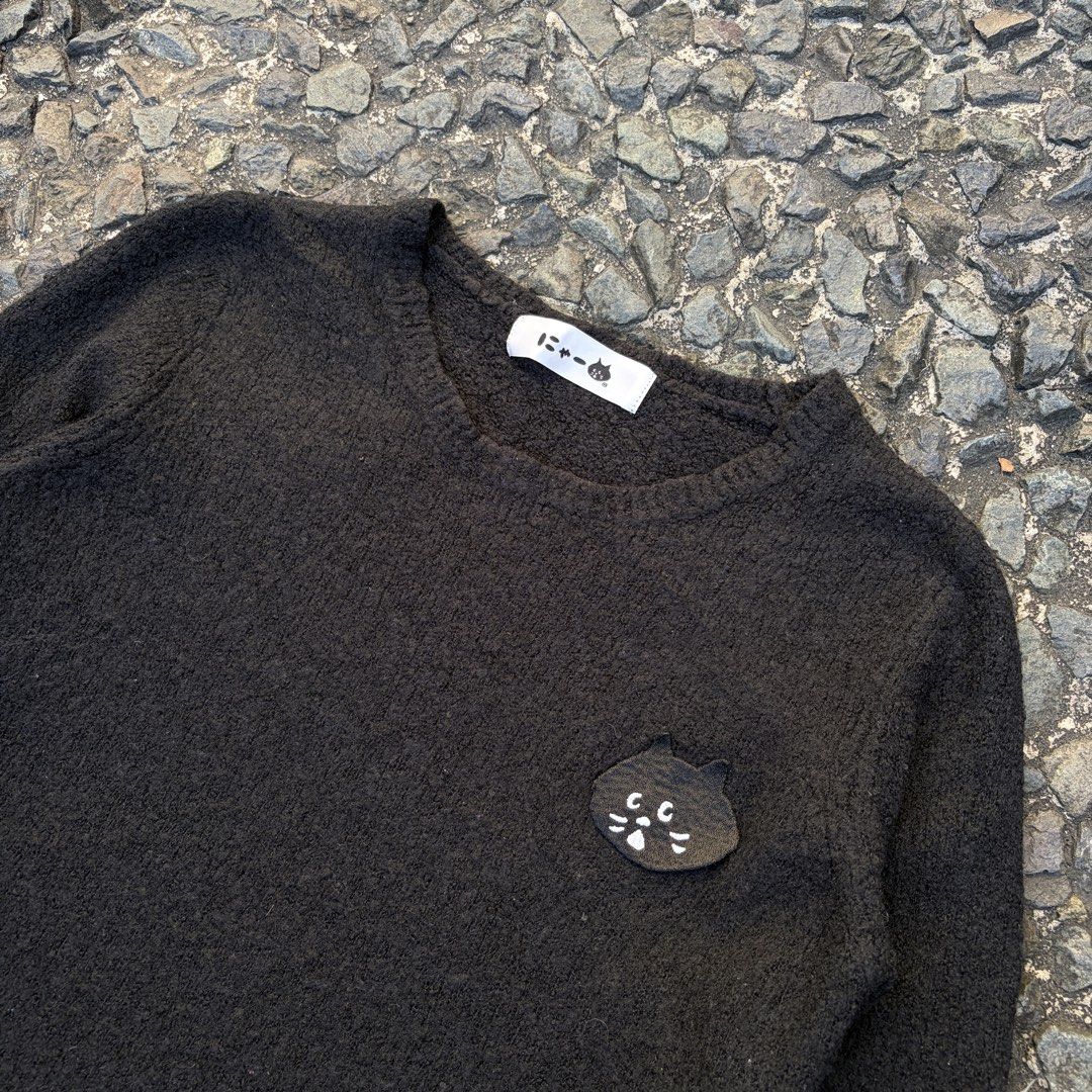Ne-net Nya Cat Wool Sweater (Category: Longsleeves) located in Manila. Submitted by stablesource (Listing ID 1468384231, Image 2). Description: Ne-net Nya Cat Wool Sweater Size 2 Dimension: 17 Width 23 Length Needwash Kindly Check All Details Before Purchase🤝.