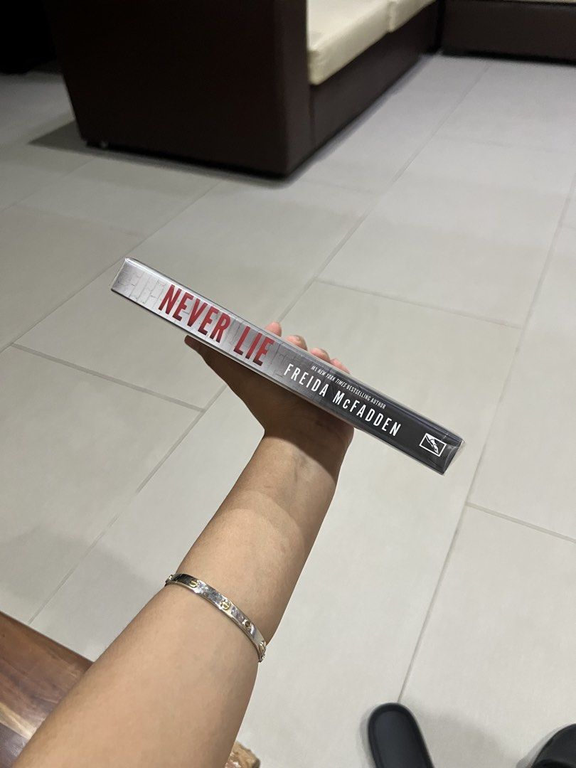 Never Lie by Freida McFadden (Category: Storybooks) located in Bustos. Submitted by donitarose96329 (Listing ID 1468427486, Image 3). Description: Book Details 📚 * Bought from Fully Booked * Bought for 671 Condition ✨ * Like new / super excellent condition * I’m very germaphobic, so this has been kept extremely clean at all times * Always stored and carried in a book sleeve.