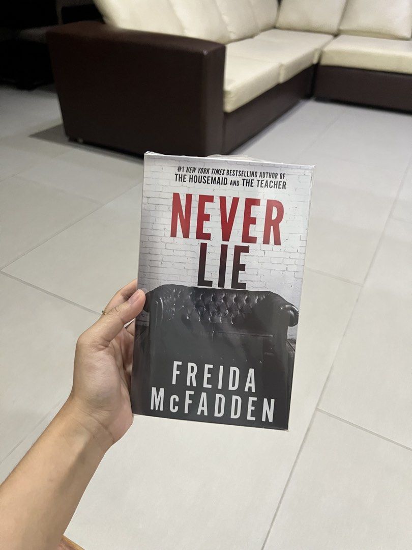 Never Lie by Freida McFadden (Category: Storybooks) located in Bustos. Submitted by donitarose96329 (Listing ID 1468427486, Image 1). Description: Book Details 📚 * Bought from Fully Booked * Bought for 671 Condition ✨ * Like new / super excellent condition * I’m very germaphobic, so this has been kept extremely clean at all times * Always stored and carried in a book sleeve.