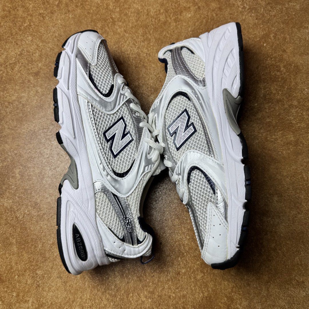 NEW BALANCE 530 (Category: Sneakers) located in Panabo. Submitted by shoerarefinds (Listing ID 1468343266, Image 3). Description: NB 530 “silver/navy) SIZE: CM 23 / EURO 37.5 / US 5 Goood Condition, minimal heel drags LOCATION: PANABO CITY, DAVAO DEL NORTE, 8105 2100 FREESHIPPING .