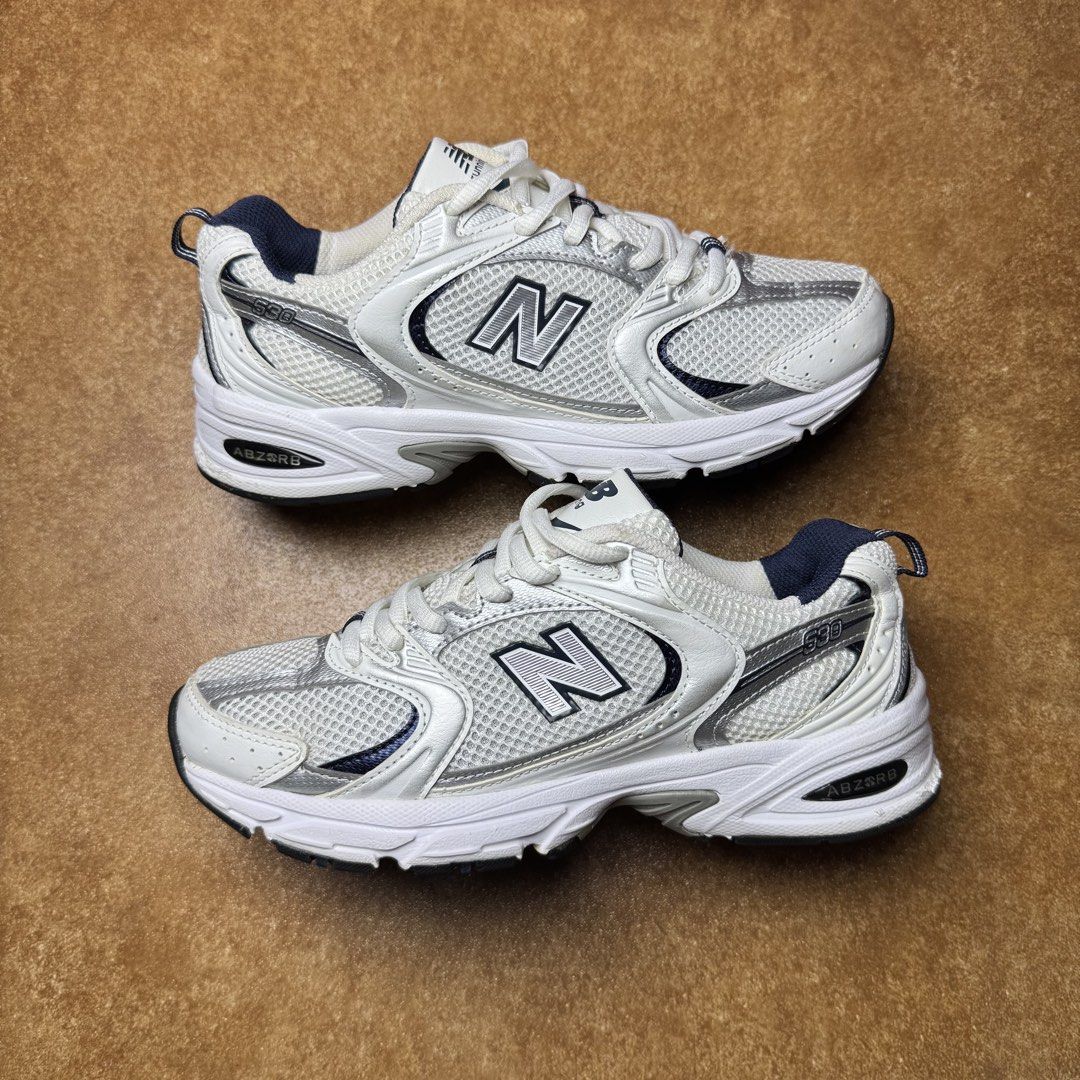 NEW BALANCE 530 (Category: Sneakers) located in Panabo. Submitted by shoerarefinds (Listing ID 1468344339, Image 1). Description: NB 530 “silver/navy) SIZE: CM 23 / EURO 37.5 / US 6.5 Goood Condition, minimal heel drags LOCATION: PANABO CITY, DAVAO DEL NORTE, 8105 2100 FREESHIPPING .