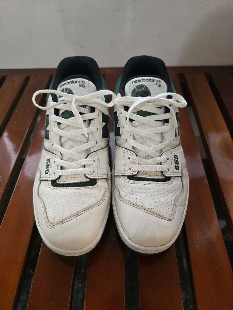 New Balance 550 US 14 (Category: Casual Shoes) located in Baguio. Submitted by carinoshawn (Listing ID 1468368692, Image 2). Description: - New Balance 550 "Pine Green" - Size US 14 - Used but good condition (see pics) - RFS: downsizing.