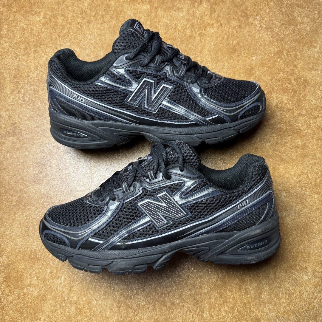 NEW BALANCE 740 (Category: Sneakers) located in Panabo. Submitted by shoerarefinds (Listing ID 1468341448, Image 1). Description: NB 740 “triple black” SIZE: CM 25 / EURO 40 / US 7 Goood Condition, fix sockliner and mesh LOCATION: PANABO CITY, DAVAO DEL NORTE, 8105 1800FREESHIPPING .
