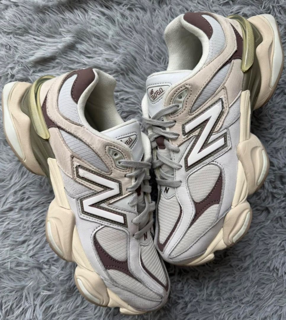 New Balance 9060 Timberwolf size 11us M (Category: Sneakers) located in Quezon City. Submitted by shoeplug.ph (Listing ID 1468422931, Image 1). Description: New Balance 9060 Timberwolf size 11us M Worn / No Box , Pair Only ₱2,500 dm if interested.