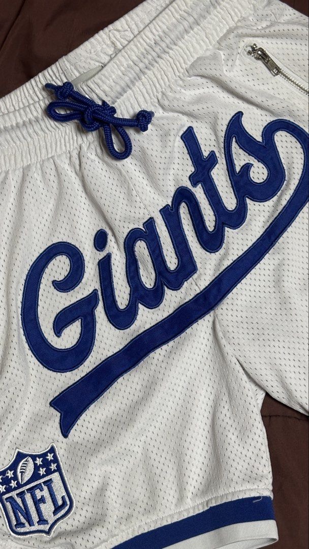 NFL NY Giants Mesh Shorts (Category: Shorts) located in Bacoor. Submitted by nicole1738 (Listing ID 1468419478, Image 3). Description: Clean heavyweight mesh shorts with bold new york giants script and zip pockets..