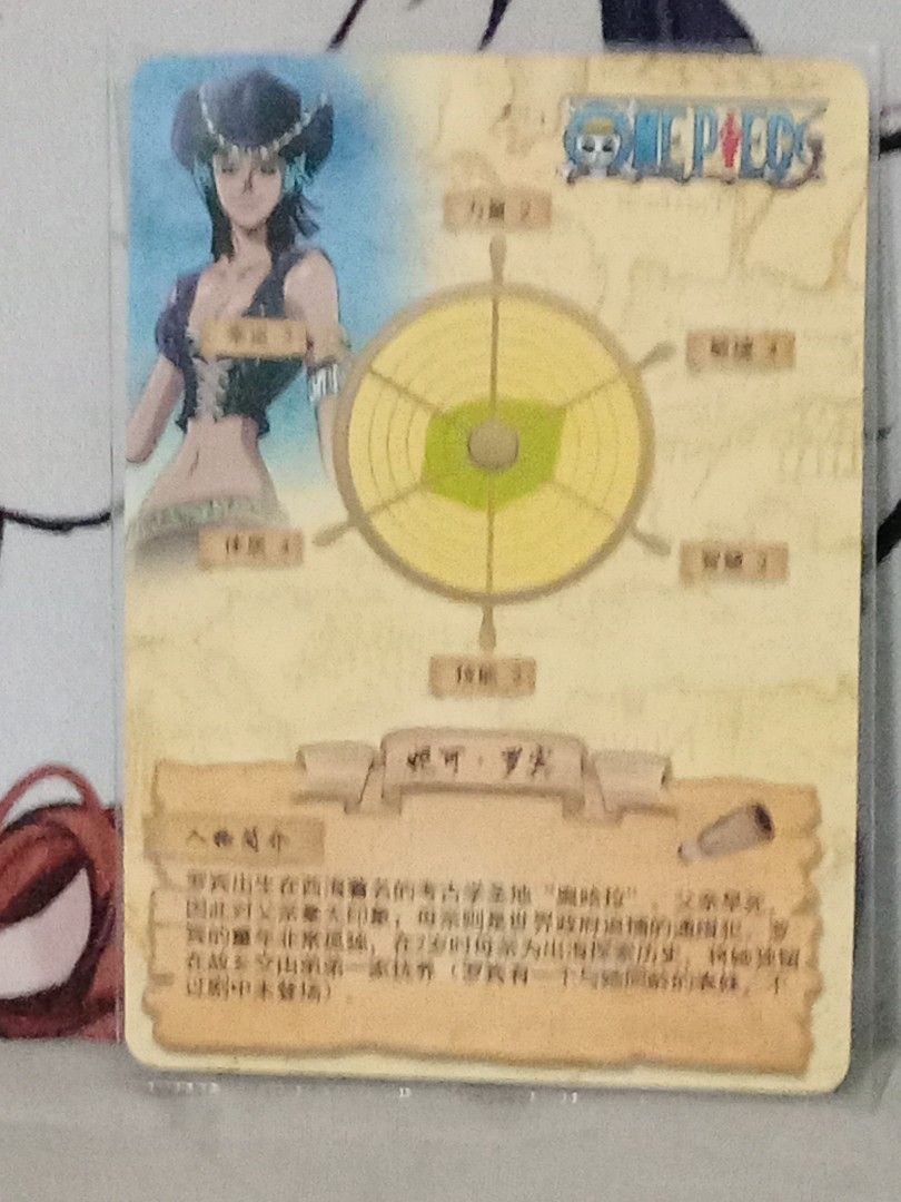 Nico Robin HZ01038 R (Category: Raw Singles) located in Manila. Submitted by inari05 (Listing ID 1468320089, Image 2). Description: -First owner -Asking 100 -Sf charged to buyer -Good condition rfs:Need cash Payment:Gcash.