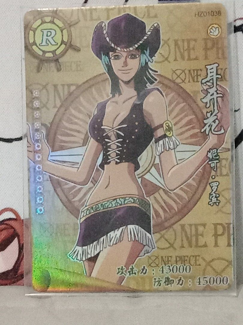 Nico Robin HZ01038 R (Category: Raw Singles) located in Manila. Submitted by inari05 (Listing ID 1468320089, Image 1). Description: -First owner -Asking 100 -Sf charged to buyer -Good condition rfs:Need cash Payment:Gcash.