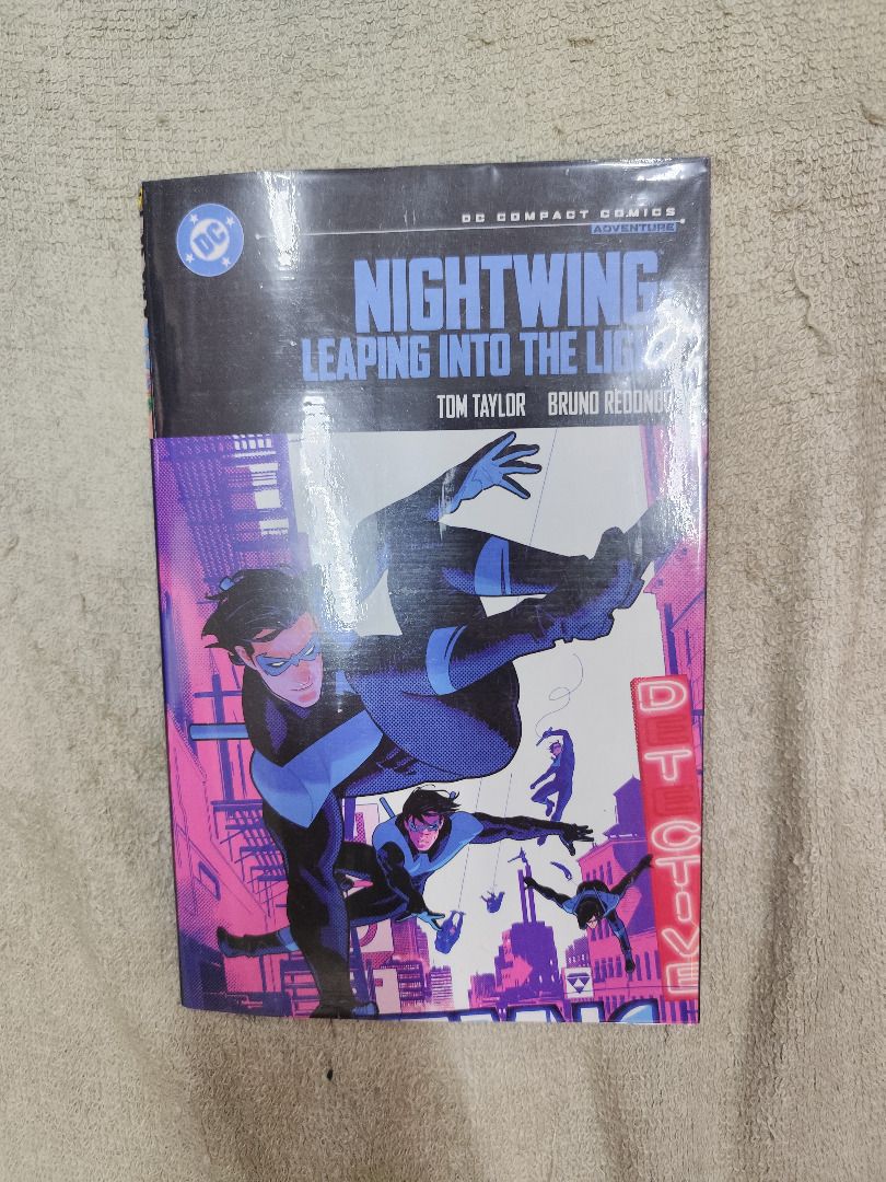Nightwiing: Leapinf Into The Light (DC Comapct Comics) (Category: Comics & Manga) located in Quezon City. Submitted by carou14854 (Listing ID 1468405586, Image 1). Description: Personal collection. (with plastic jacket) RFS: Destash/Declutter MOP: GCash MOD: LBC, LBC-COP ✅ Buyer shoulders SF Am usually offline. Expect reply within 24 hours. May sms/text for faster transaction. No calls please..