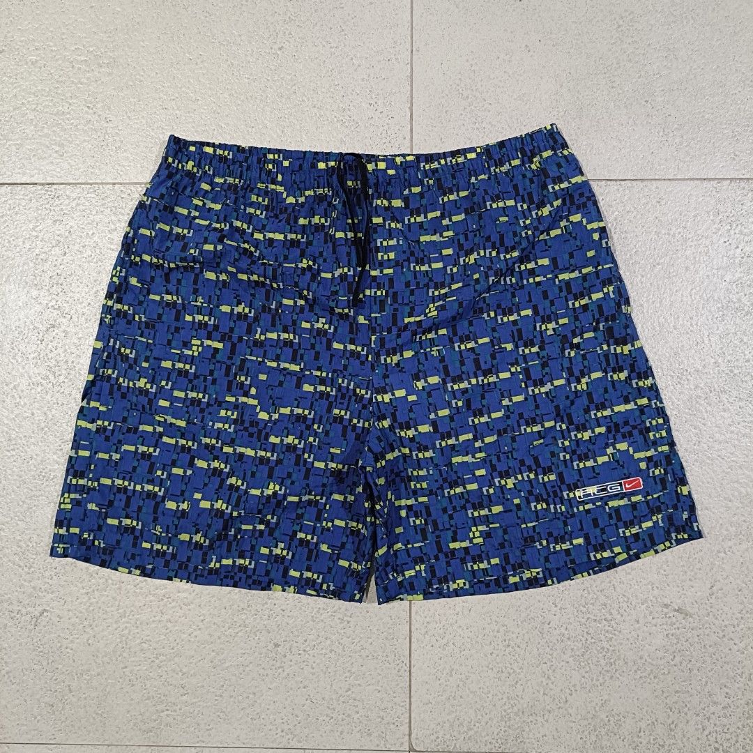 Nike ACG Short (Category: Shorts) located in Cebu City. Submitted by findwaze6000 (Listing ID 1468406898, Image 1). Description: vintage 90s Nike ACG all-over print swim/nylon shorts❗ Excellent to New Size: 90 / Large on tag Waistline: 30-38 Length: 18 Hem: 13 No issue / Flawless Color rate: 10/10 Condition: 10/10 DM TO PURCHASE 📩.