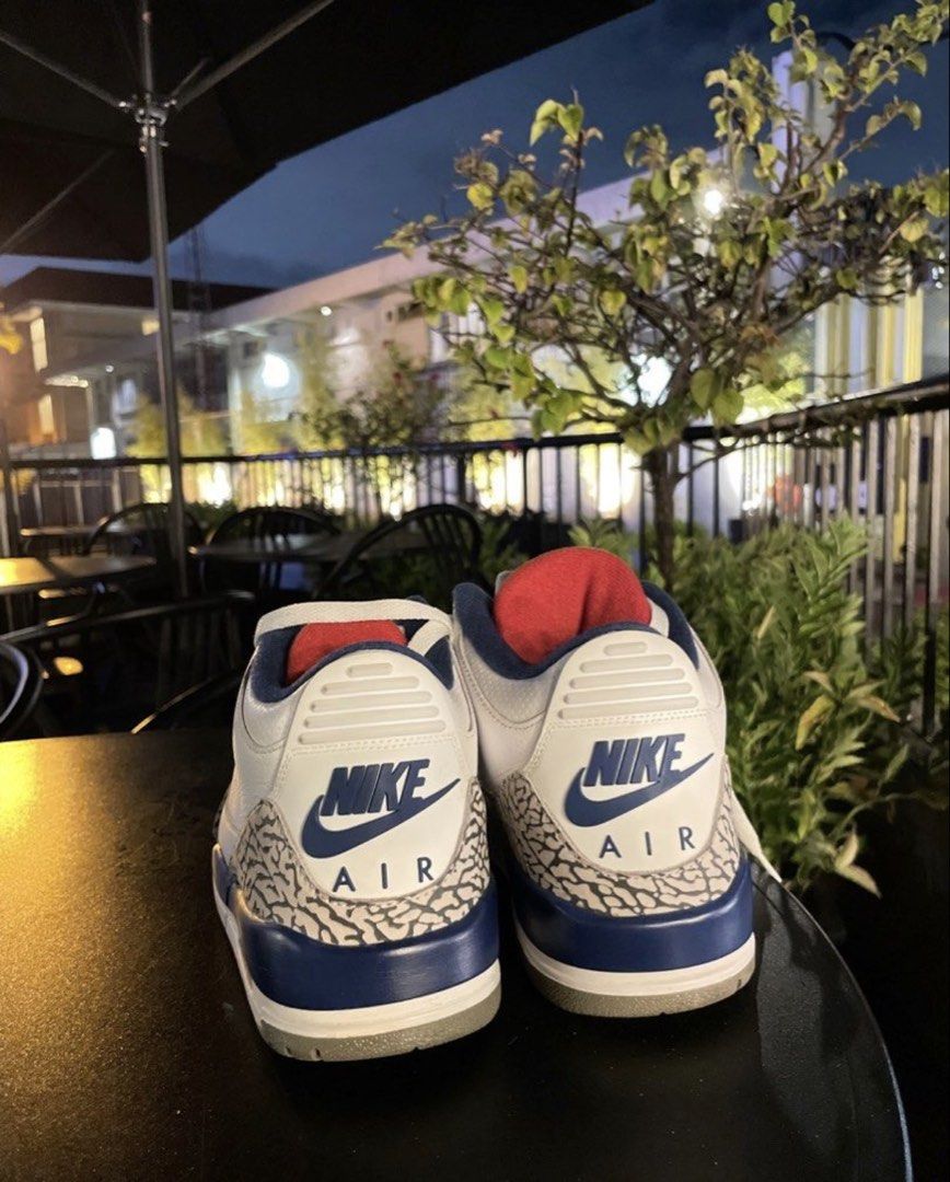 Nike Air Jordan 3 Retro True Blue (Category: Sneakers) located in Quezon City. Submitted by mockfinds (Listing ID 1468461497, Image 2). Description: Air Jordan 3 Retro True Blue - Guaranteed Original - Used only a few times - Like New Condition - No box (from abroad) - RFS: Decluttering.