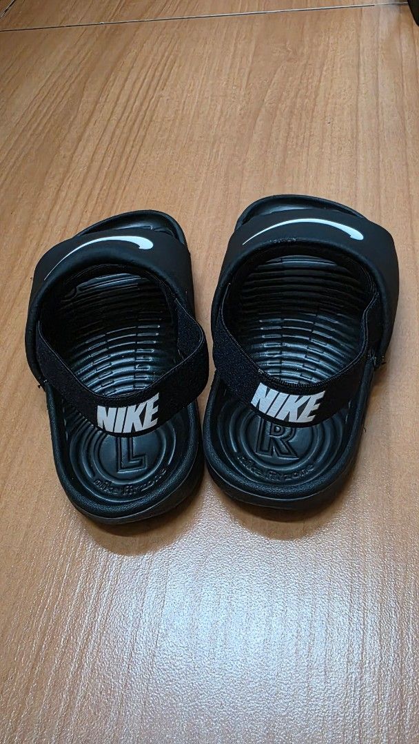 Nike Kawa Slides (US 9c) (Category: Babies & Kids Fashion) located in Rizal. Submitted by dainsb (Listing ID 1468446664, Image 2). Description: • VGUC w/ normal signs of usage • Box included 📍 Lower Antipolo near Sta. Lucia Mall Pickup or delivery via Grab/Lalamove (c/o buyer).