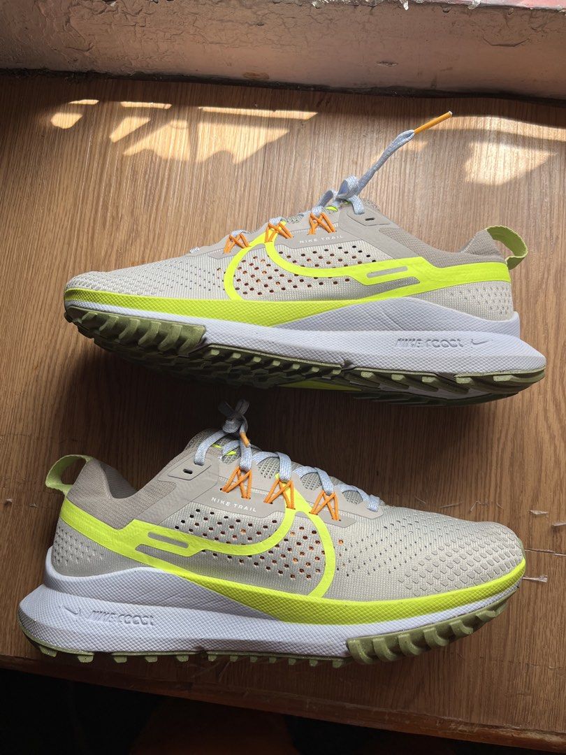 Nike React Pegasus trail 4 (Category: Sneakers) located in Binalbagan. Submitted by styxsfaren43098 (Listing ID 1468326879, Image 2). Description: Nike React Pegasus Trail 4 size:8 good as brandnew con. no heel drag no flaws no issue price:3900 only pm.....