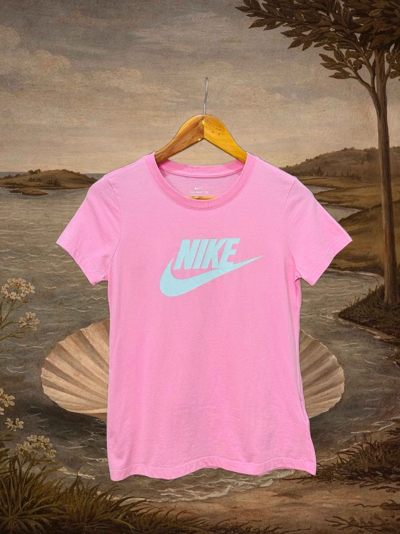 Nike swoosh pink shirt (Category: Activewear) located in Dasmarinas. Submitted by thrifteefinds (Listing ID 1468395293, Image 1). Description: Nike swoosh pink shirt Size: S 17.5W 24L Excellent condition M/Mine: 500 DM: Name | Contact | Address & Brgy Please comment MINE only if you’re 100% sure and ready to pay. No return or exchange .