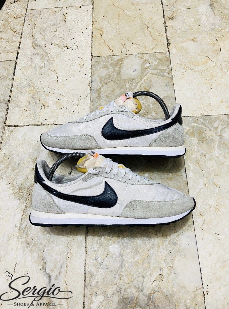 Nike Waffle Trainer 2 (Category: Sneakers) located in Manila. Submitted by supersergio (Listing ID 1468454617, Image 1). Description: - Brand: Nike - Model: waffle trainer - Colorway: White and Black - Materials: Nylon upper with suede overlays and leather swoosh - Features: Foam tongue with orange Nike logo tag, iconic black waffle outsole - Style: Classic 70s vintage runner, great for daily wear - Fit: True to size (standard width).