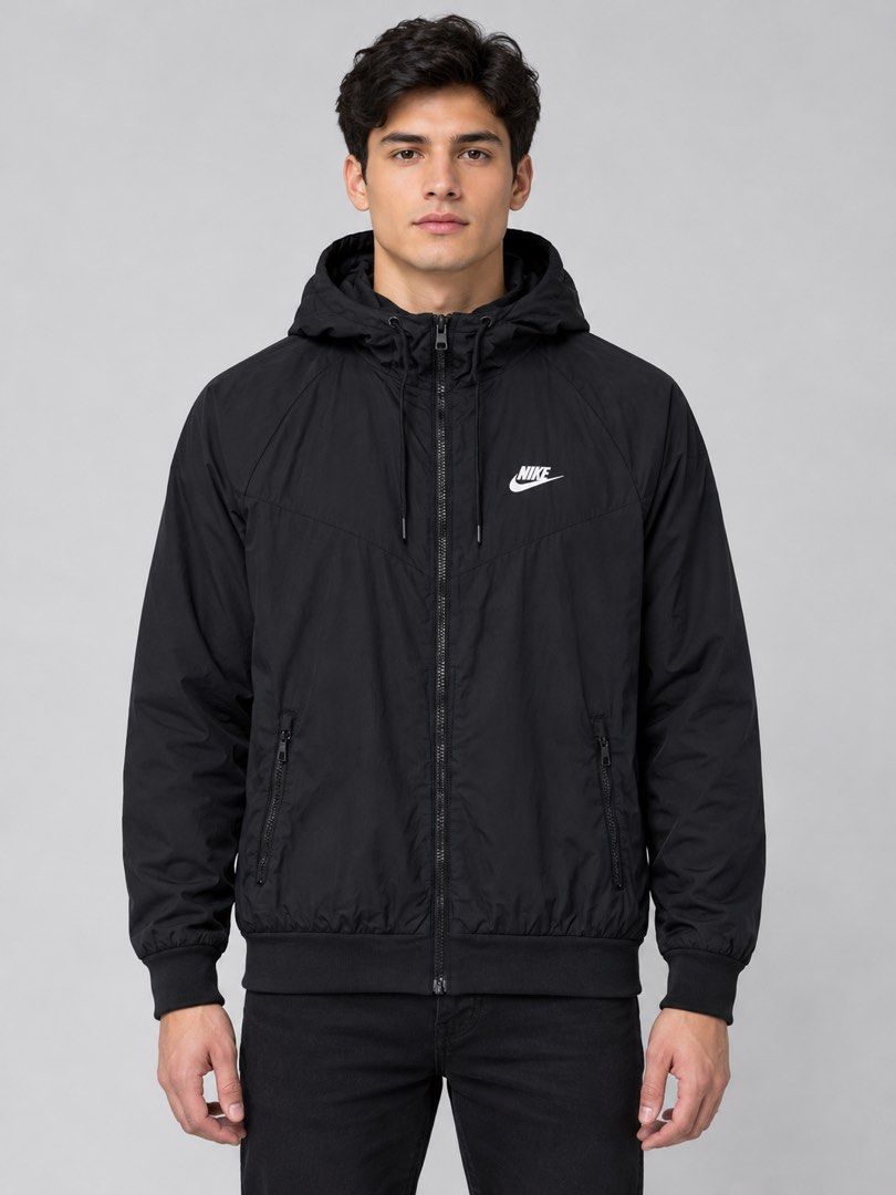✅Nike Windbreaker (Category: Coats, Jackets and Outerwear) located in Dumaguete. Submitted by good_stuff_dgte (Listing ID 1468392102, Image 1). Description: ✅Nike Windbreaker -₱950 -Size medium on tag but fits large (22x27) -Color rate 10/10 -Issue: yung isang dulo lang ng lace natanggal.