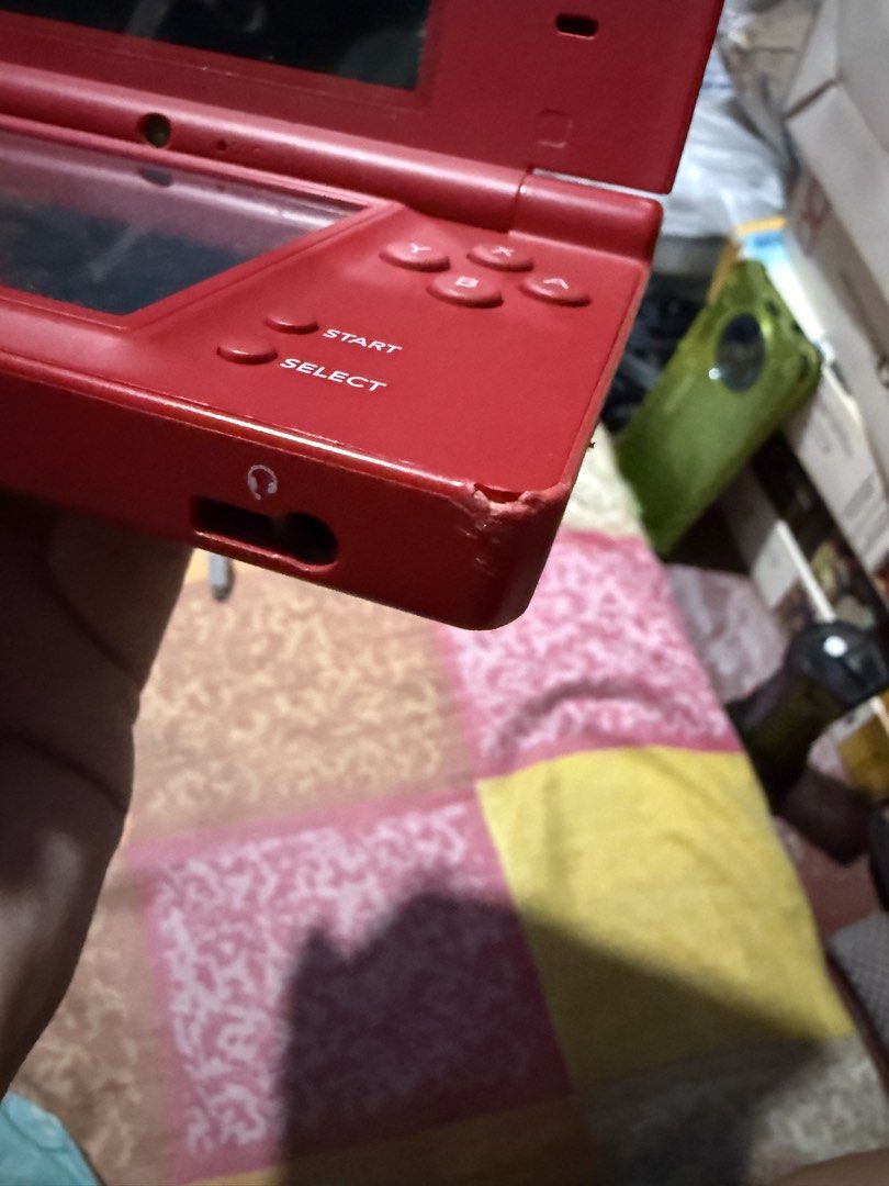 Nintendo DSi Console Red with Original Box (Category: Nintendo) located in Quezon City. Submitted by triggerman25 (Listing ID 1468350324, Image 3). Description: PRICE: ₱2k Check photos for some minor issues with dent see photos Bottom LCD with line on the bottom but still playable CFW already with 2GB mmc Working unit No warranty No return Gcash Payment Lalamove buyer will book & pay the rider Loc Tomas Morato Qc Thanks Admin.