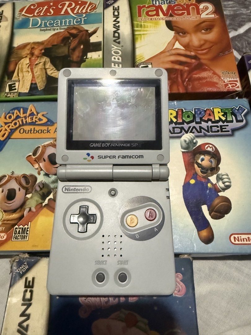 Nintendo Game Boy Advance SP Super Famicom (RESHELL) (Category: Nintendo) located in Quezon City. Submitted by triggerman25 (Listing ID 1468351011, Image 3). Description: PRICE: ₱2,200 with B@@tleg games charger reshell casing recap for good sounds Replace Polarizer medyo lagpas lng yung corner unit is working No warranty No Return Gcash Payment Lalamove buyer will book & pay the rider Loc Tomas Morato Qc Thanks Admin.