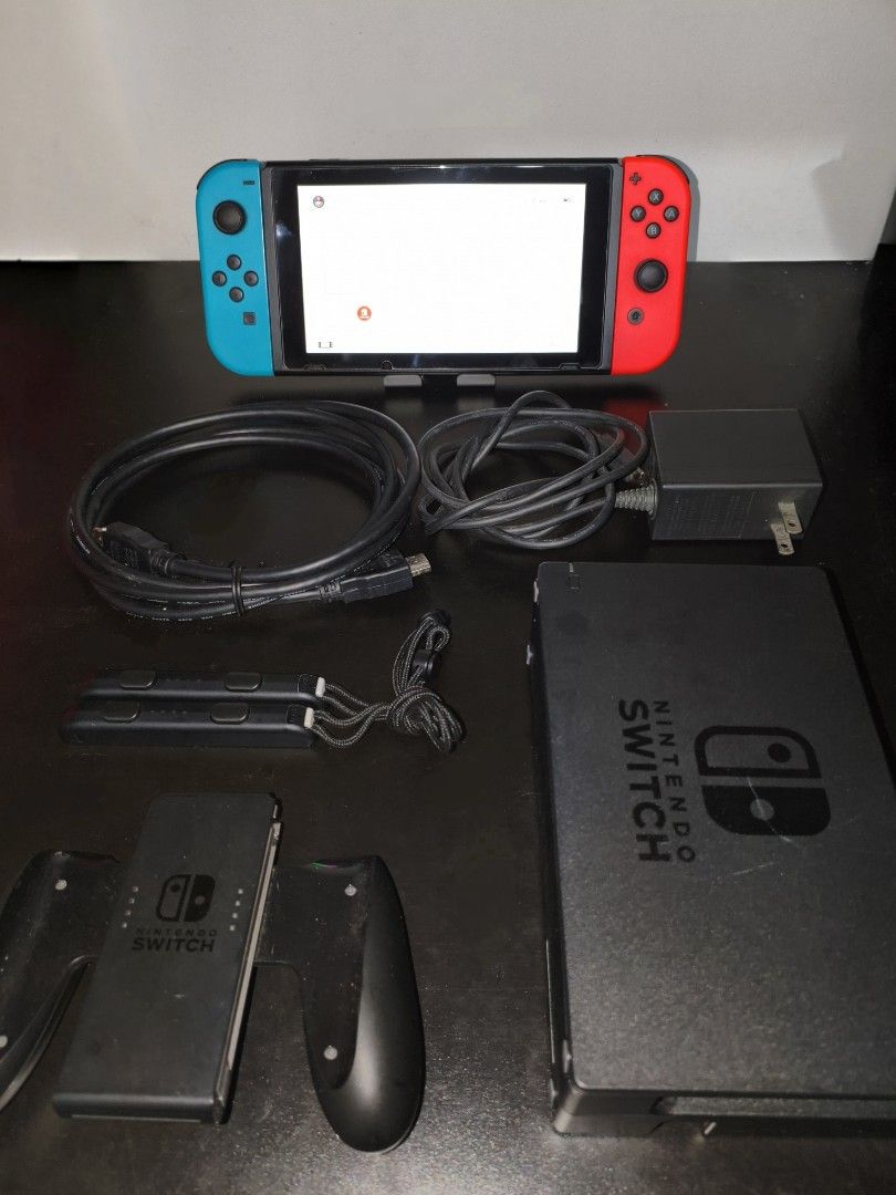 Nintendo Switch 1 V2 - Complete Accessories (Category: Nintendo) located in Navotas City. Submitted by alexissedi68303 (Listing ID 1468299392, Image 3). Description: FOR SALE Nintendo Switch 1 V2 - Complete Accessories Condition: 9.8/10 P7,300.00 FIXED Inclusions: ✅V2 Tablet ✅Original Joycon ✅Original Charger ✅Original Grip ✅Original Dock & HDMI ✅Original Straps ✅Pouch In very good and presentable condition. Tempered glass already installed. No i